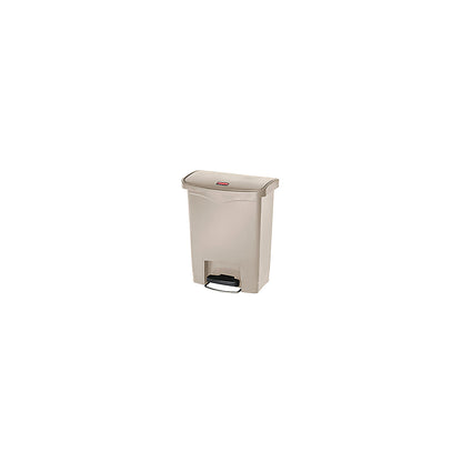 SLIM JIM® foot pedal bin, made of polyethylene, 30 l, beige.
