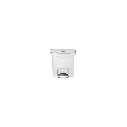 SLIM JIM® foot pedal bin, made of polyethylene, 15 l, white.