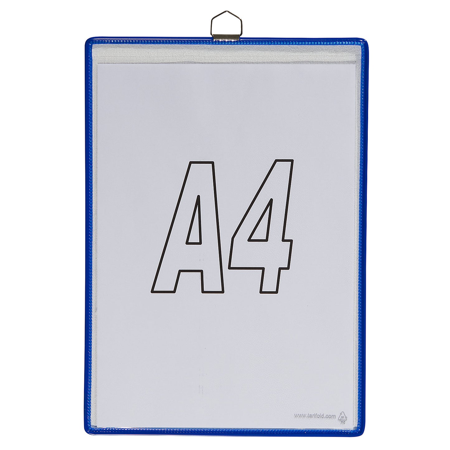 Clear view pocket, for size A4, blue, pack of 10.