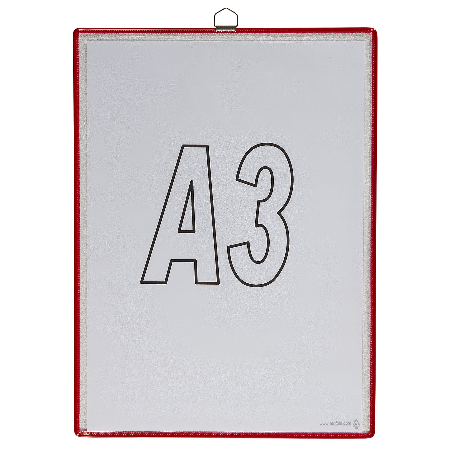Clear view pocket, for size A3, red, pack of 10.