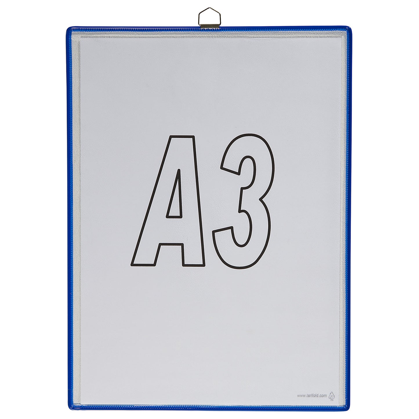 Clear view pocket, for size A3, blue, pack of 10.