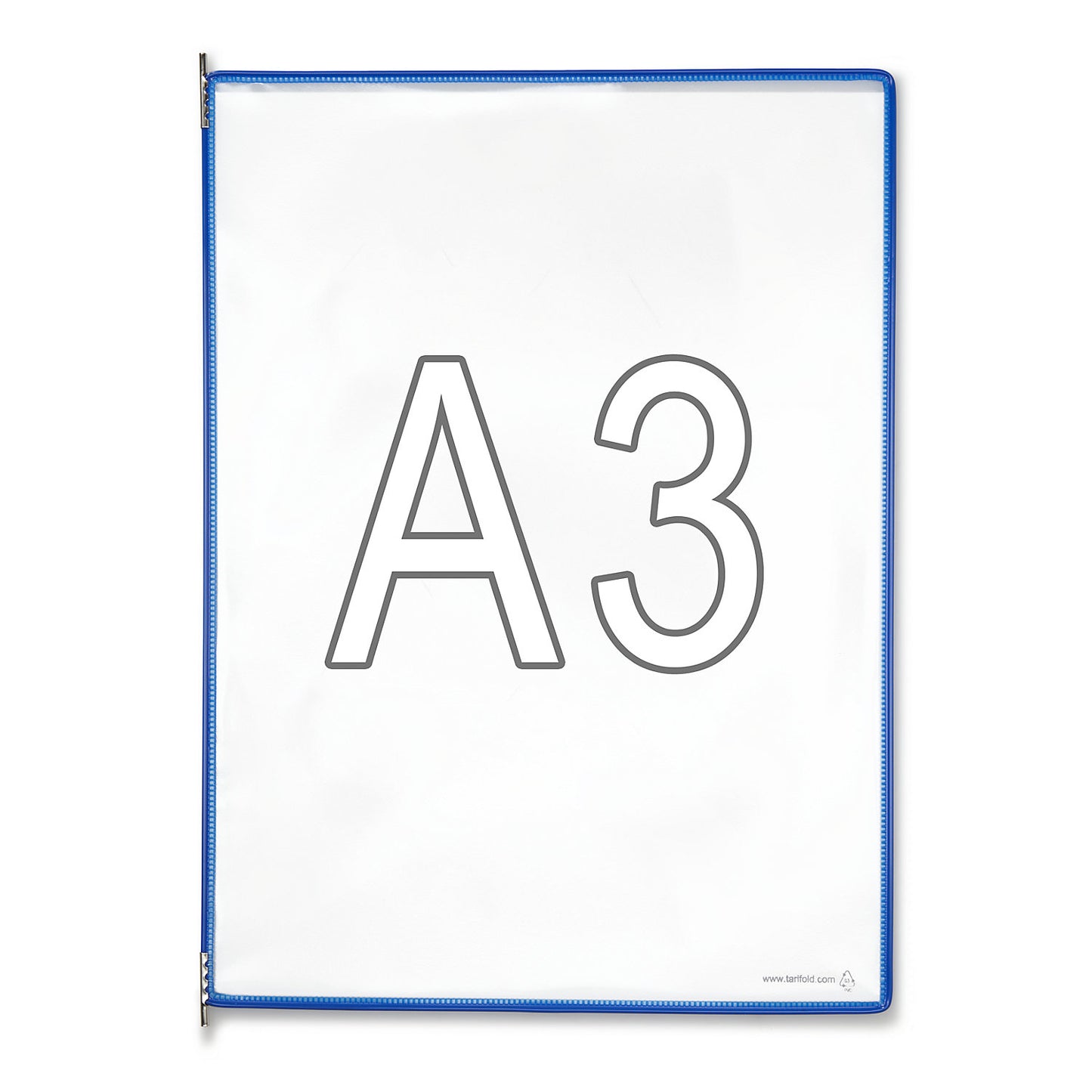 Clear view panel, pack of 10, for A3, blue.