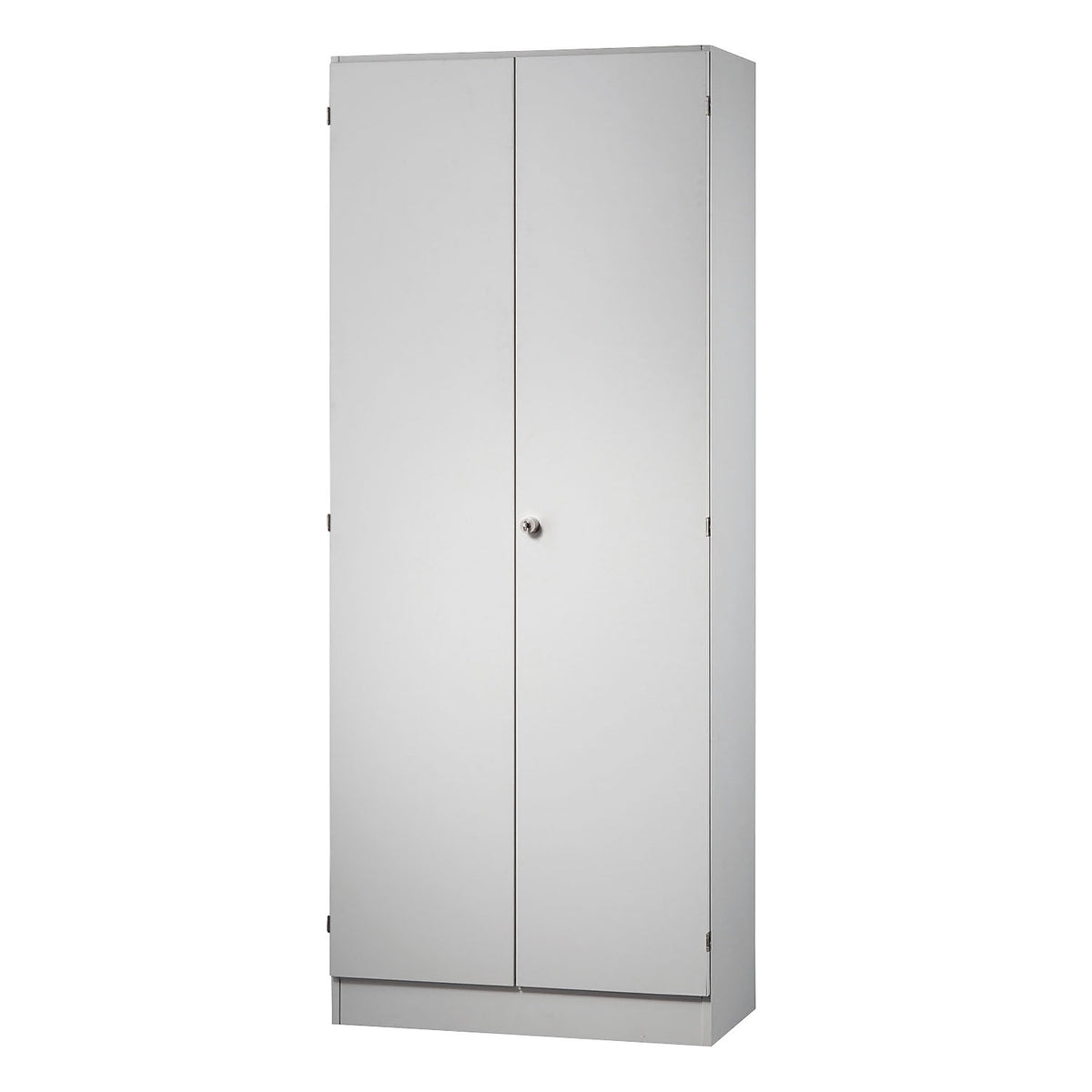 Filing cupboard, 4 shelves, HxWxD 2004 x 800 x 420 mm, light grey.