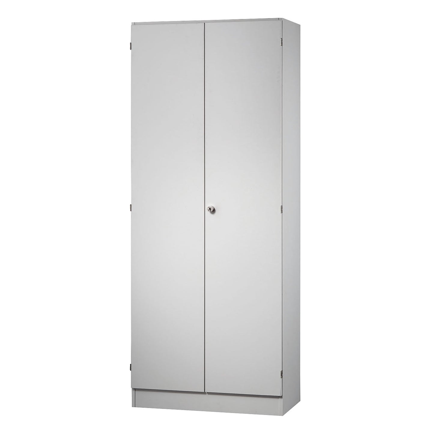 Filing cupboard, 4 shelves, HxWxD 2004 x 800 x 420 mm, light grey.