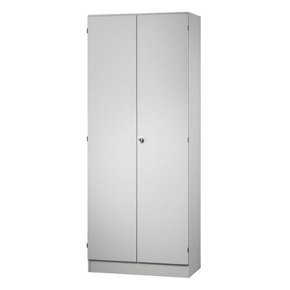 Filing cupboard, 4 shelves, HxWxD 2004 x 800 x 420 mm, light grey.