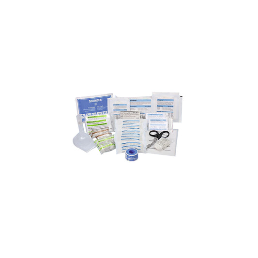 First aid materials to DIN 13157, contents to DIN 13157, for first aid kit.