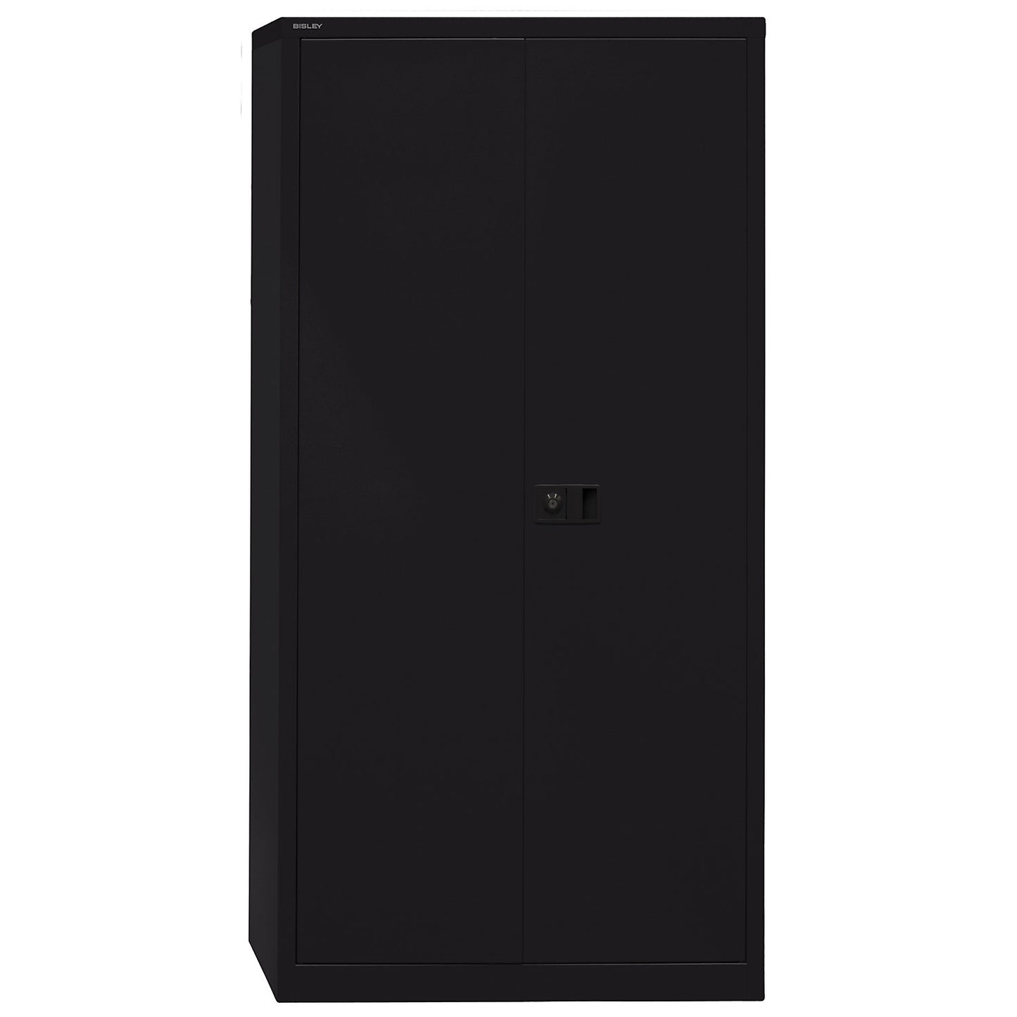 UNIVERSAL double door cupboard, HxWxD 1950 x 914 x 400 mm, 4 shelves, 5 file heights, black.
