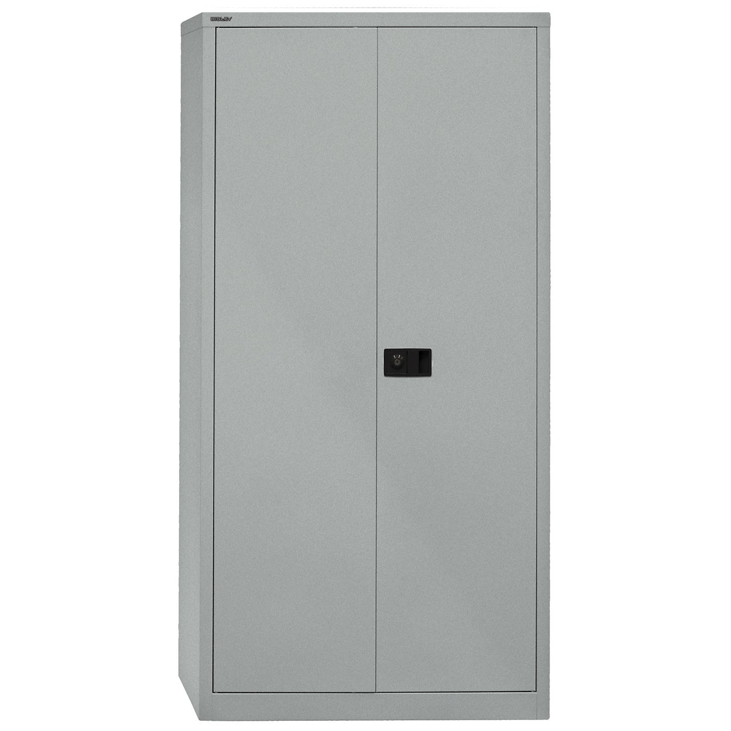 UNIVERSAL double door cupboard, HxWxD 1950 x 914 x 400 mm, 4 shelves, 5 file heights, silver.
