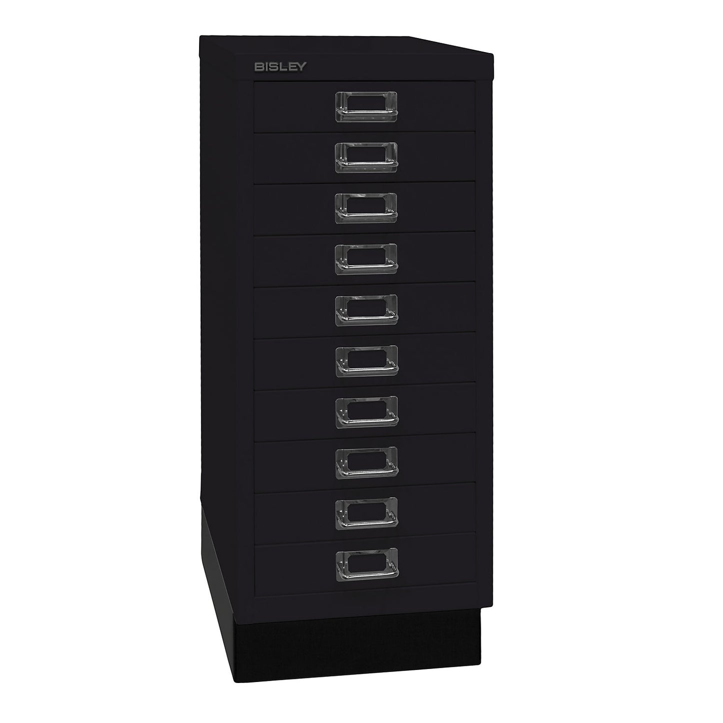 MultiDrawer™ 29 series, with plinth, A4, 10 drawers, black.