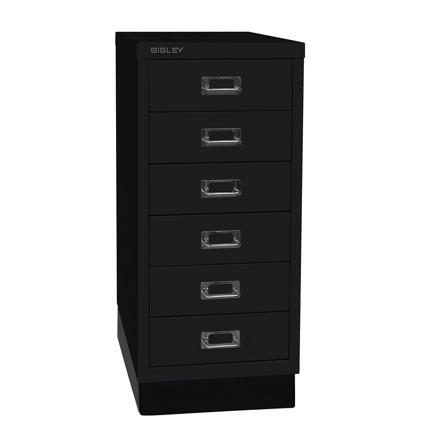 MultiDrawer™ 29 series, with plinth, A4, 6 drawers, black.