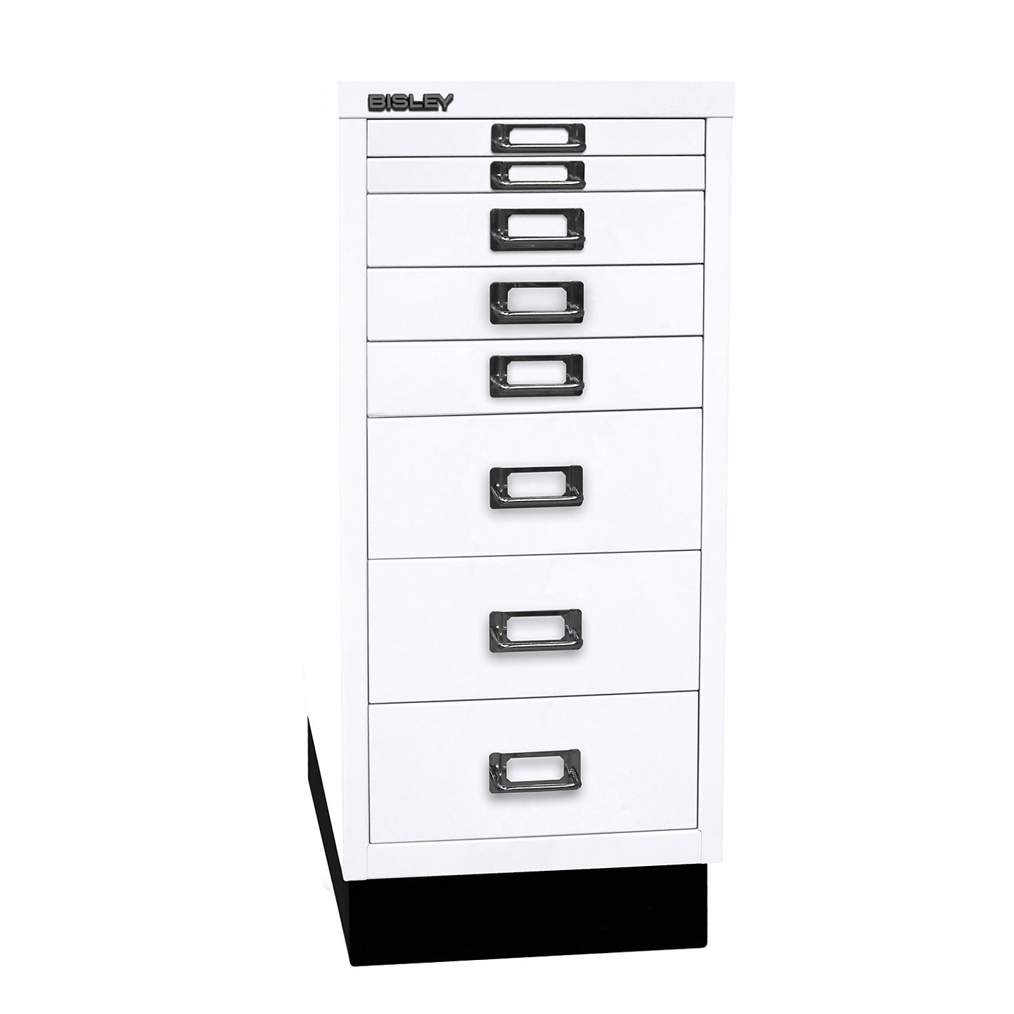 MultiDrawer™ 29 series, with plinth, A4, 8 drawers, traffic white.