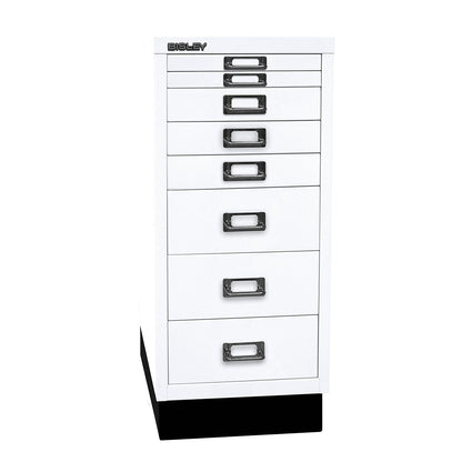 MultiDrawer™ 29 series, with plinth, A4, 8 drawers, traffic white.