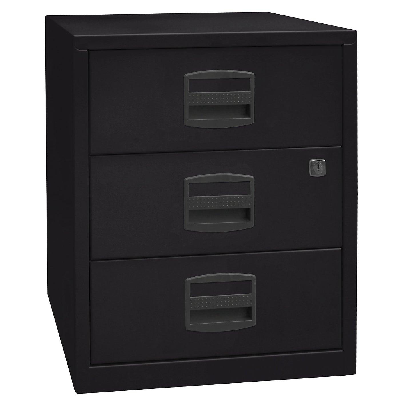 PFA mobile pedestal, 3 universal drawers, black.