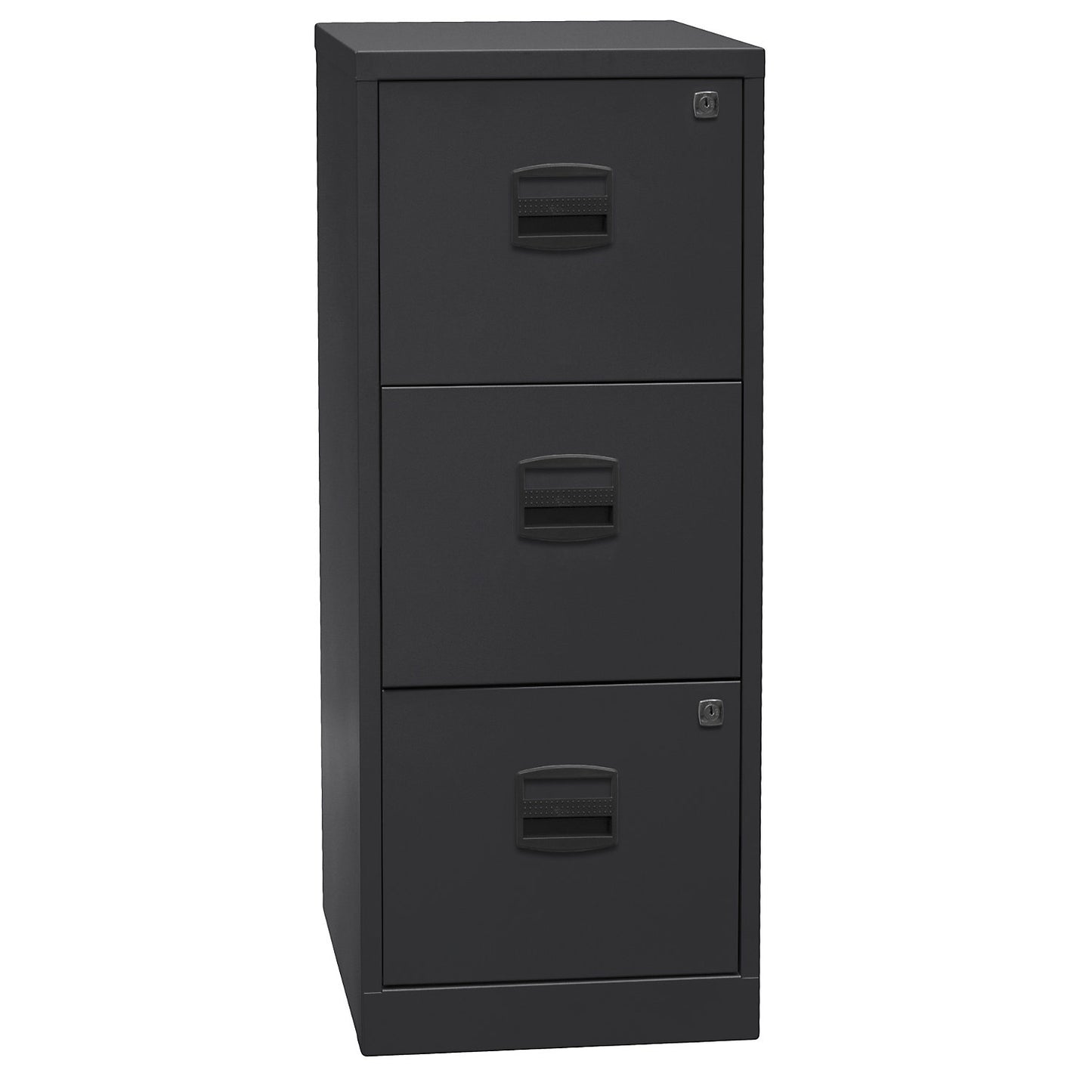PFA suspension file cabinet, 3 drawers, black.