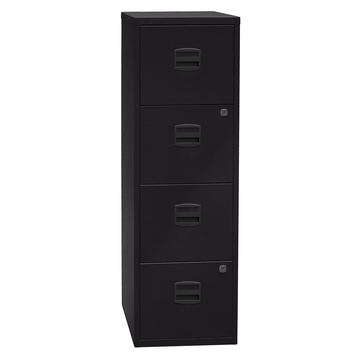 PFA suspension file cabinet, 4 drawers, black.