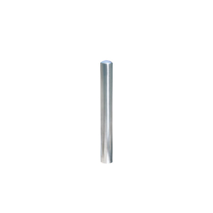 Stainless steel bollard, ground sleeve for removal, with triangle lock, Ø 108 mm.