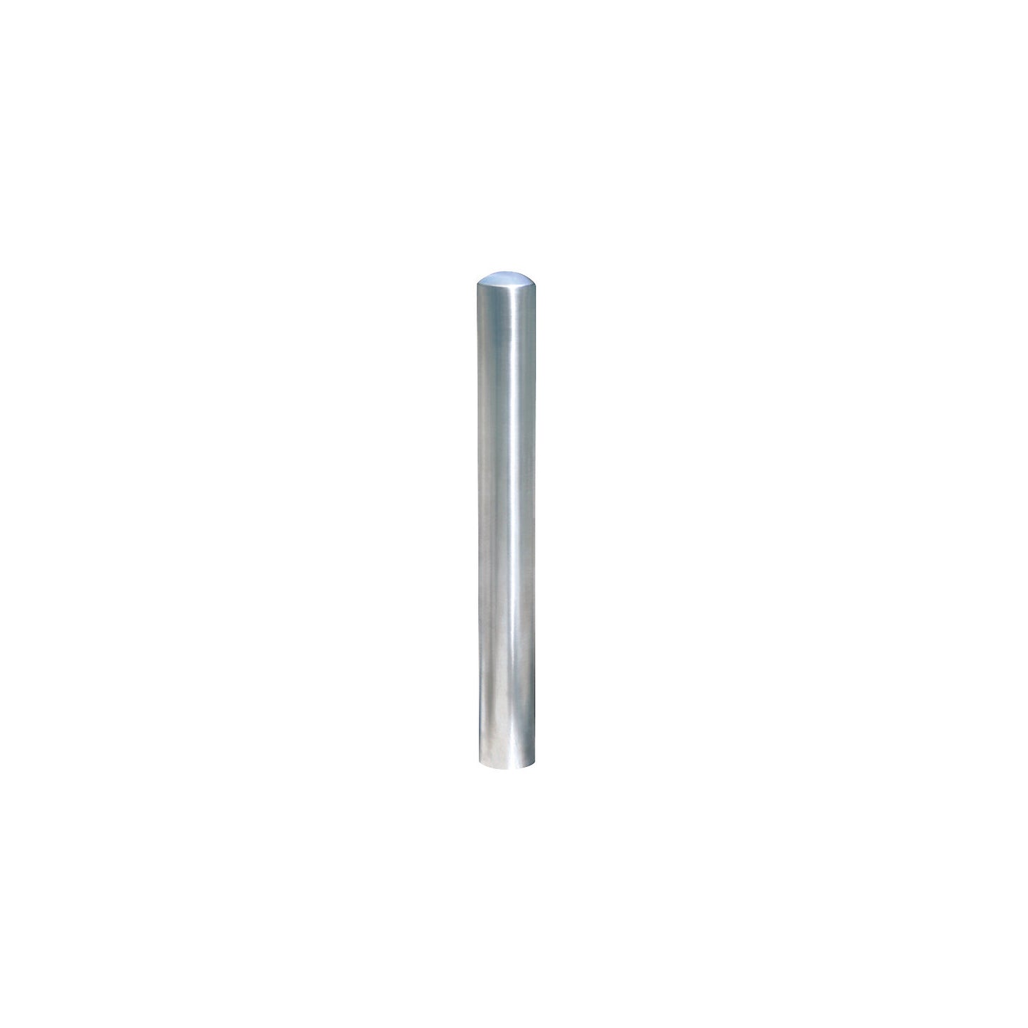 Stainless steel bollard, ground sleeve for removal, with triangle lock, Ø 60 mm.