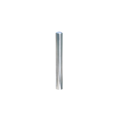 Stainless steel bollard, ground sleeve for removal, with triangle lock, Ø 60 mm.