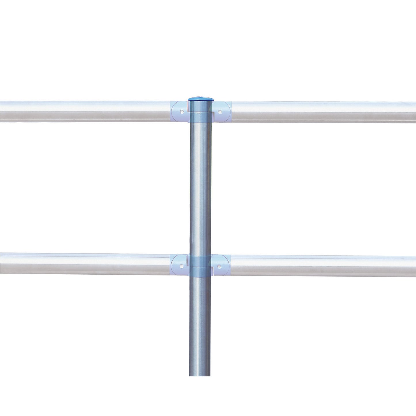 System railing, post B, for concreting in.