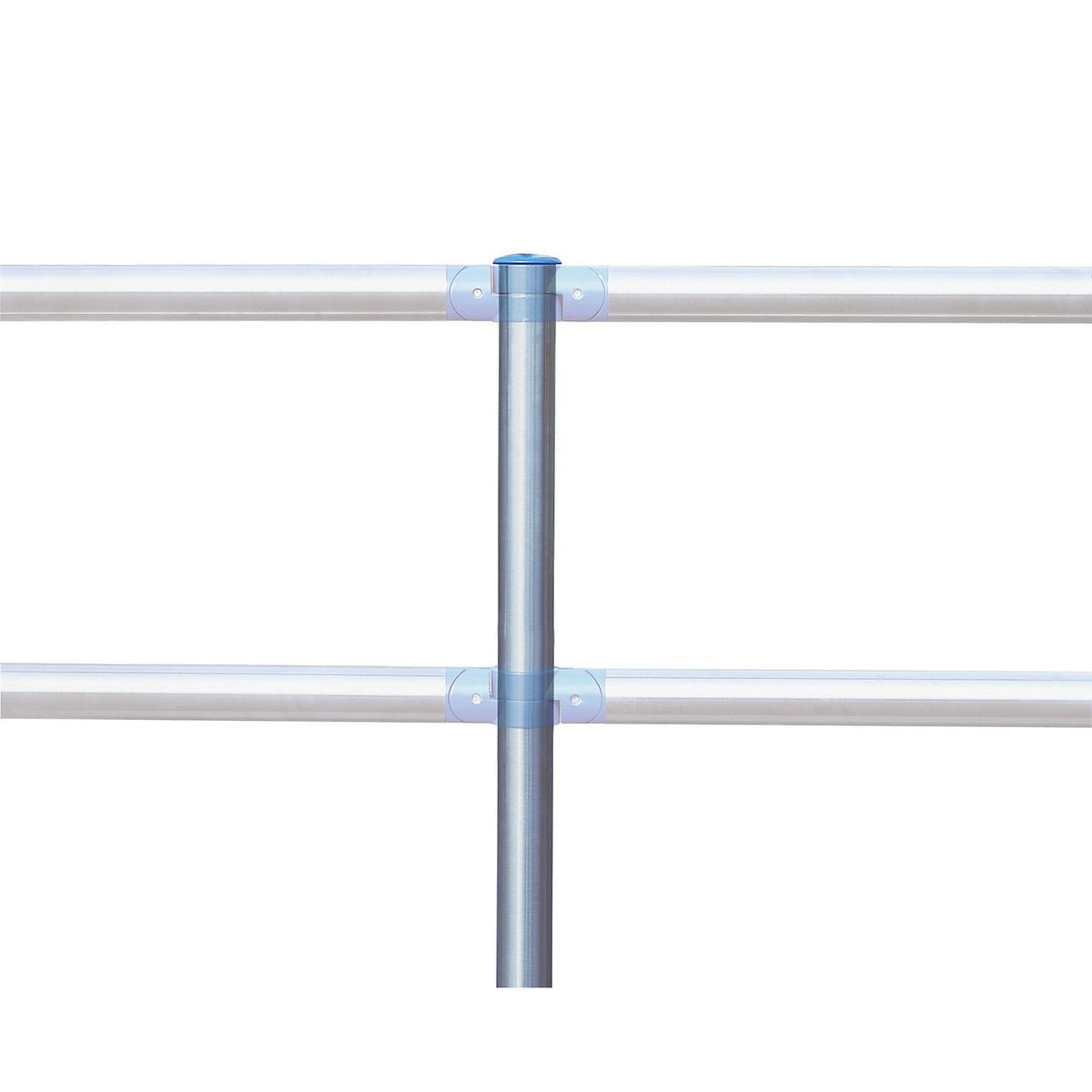 System railing, post B, for bolting in place.