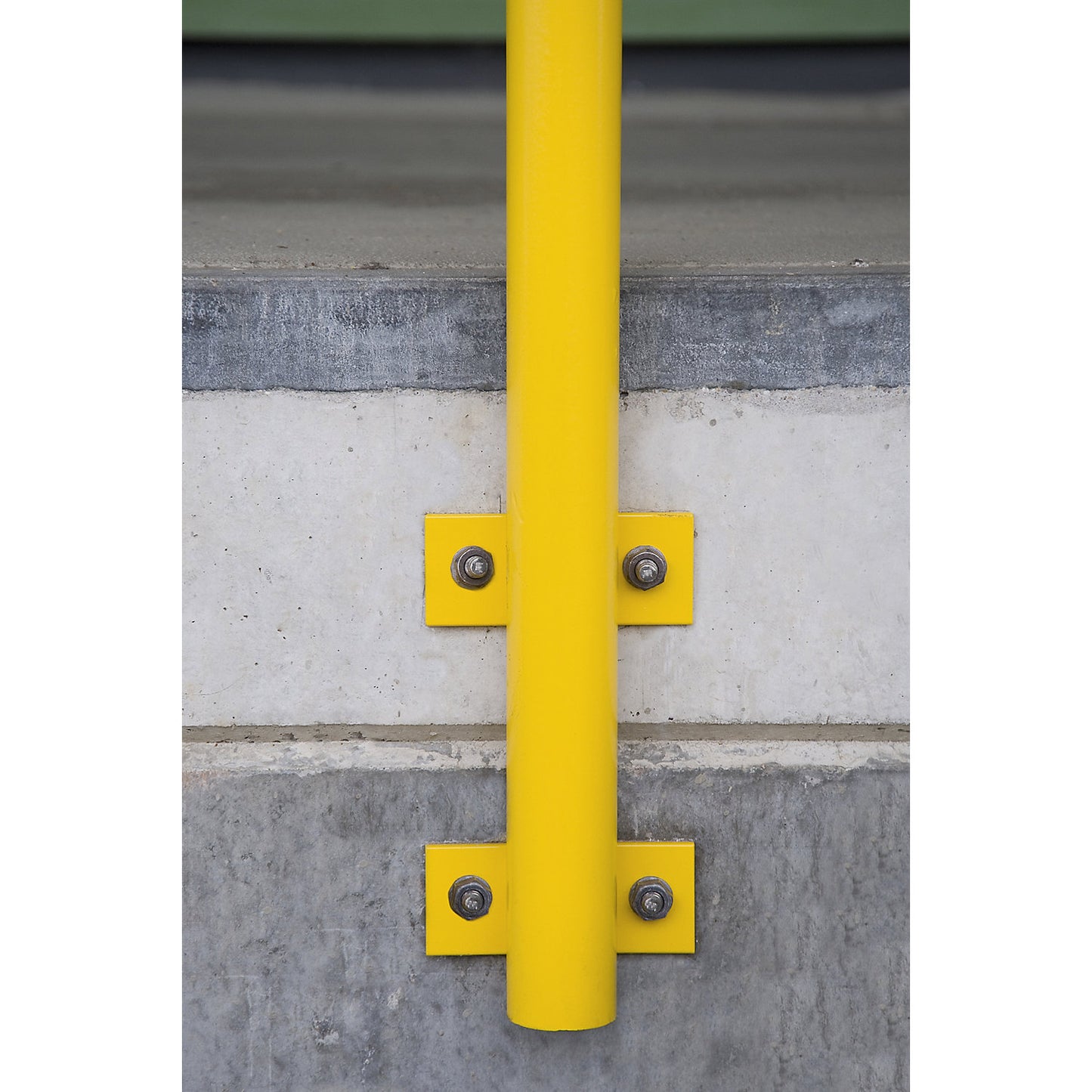 Safety barrier, steel, Ø 48 mm, for wall mounting with tabs, width 1500 mm, zinc plated/coated.