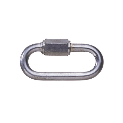 Connecting link with screw thread, 6 mm, for steel link chain, pack of 10, hot dip galvanised.