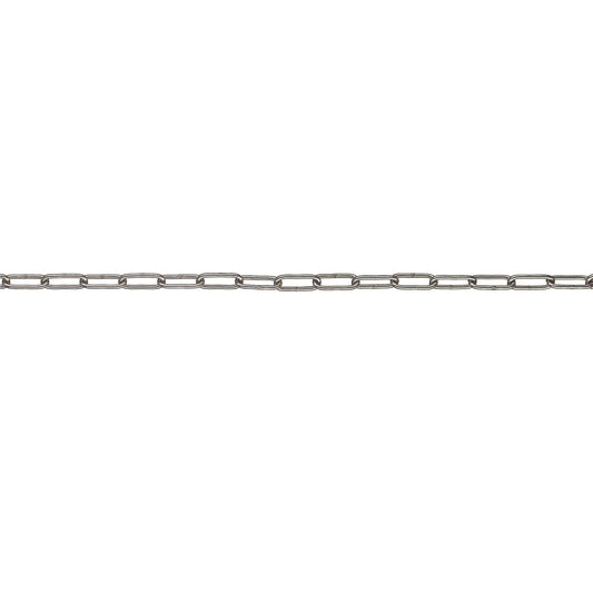 Stainless steel chain, link thickness 6 mm, length 10 m.