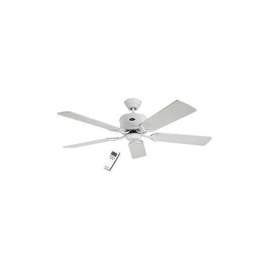 ECO ELEMENTS ceiling fan, rotor blade Ø 1320 mm, painted white / painted light grey.