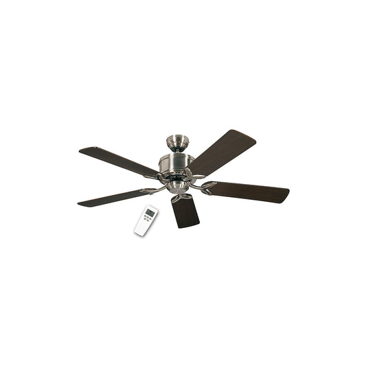 ECO ELEMENTS ceiling fan, rotor blade Ø 1320 mm, wenge / oak / brushed chrome.