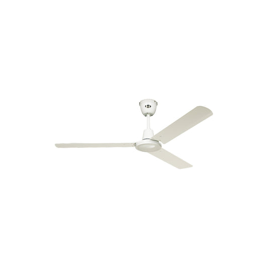 TRISTAR II ceiling fan, rotor blade Ø 920 mm, painted white.