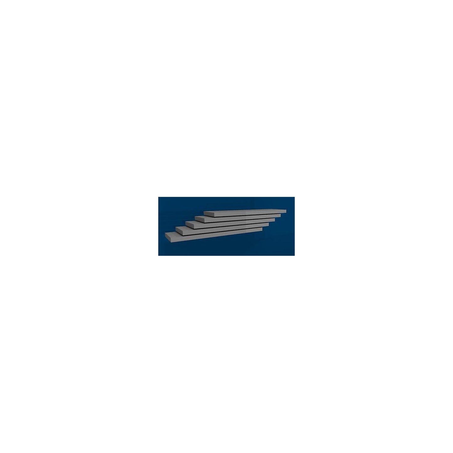 Shelf, width 1000 mm, pack of 5, depth 300 mm, max. load 200 kg, zinc plated.