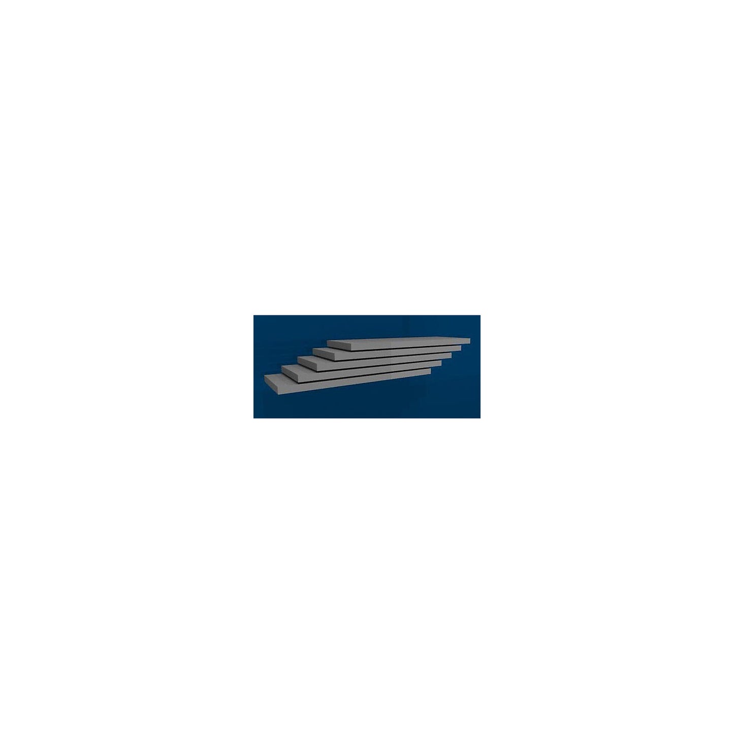 Shelf, width 1000 mm, pack of 5, depth 400 mm, max. load 200 kg, zinc plated.