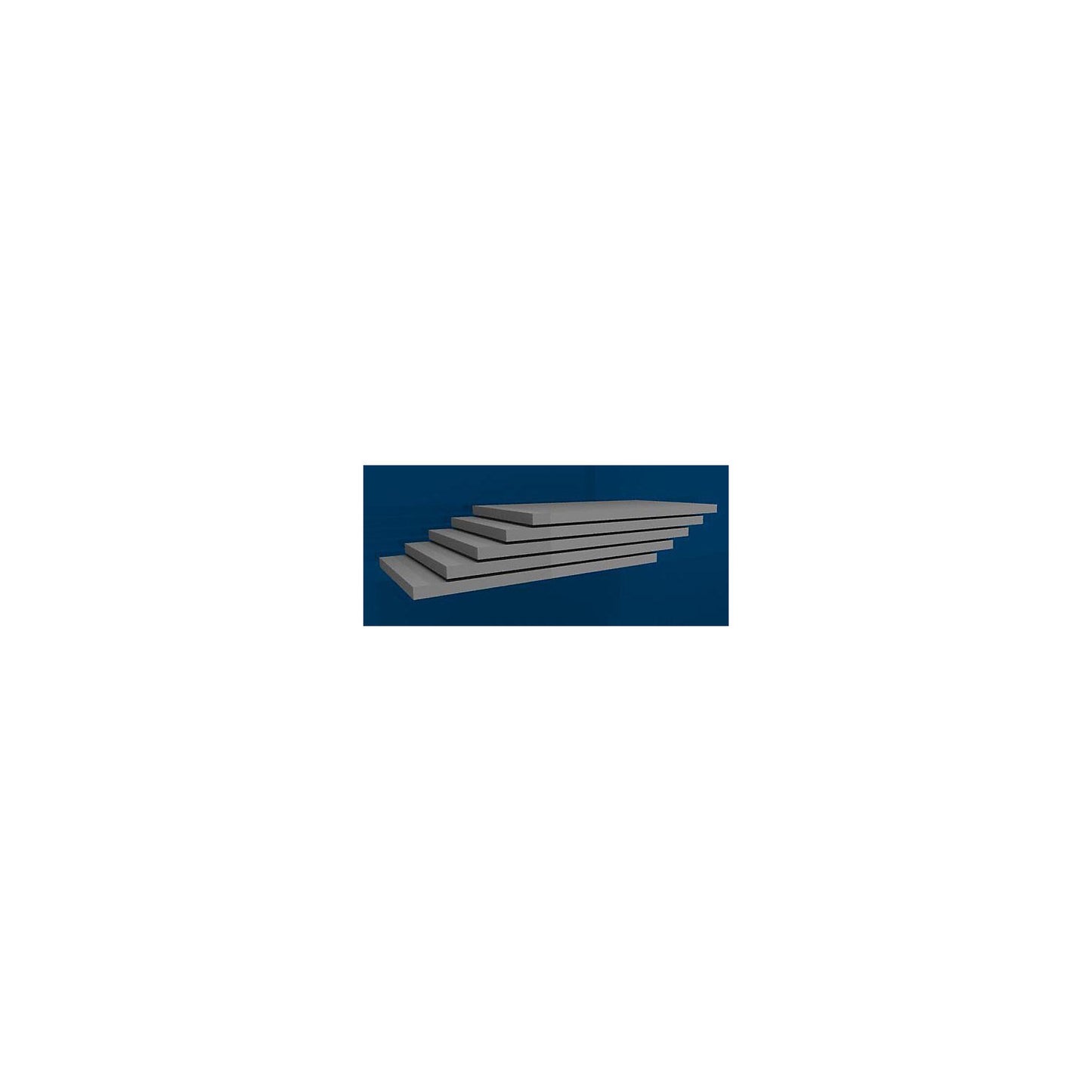 Shelf, width 1000 mm, pack of 5, depth 600 mm, max. load 200 kg, zinc plated.