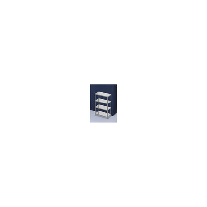 Bolt-together shelving, light duty, double-sided, HxWxD 1500 x 1000 x 500 mm, zinc plated, standard shelf unit.