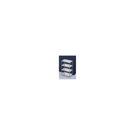 Bolt-together shelving, light duty, double-sided, HxWxD 1500 x 1000 x 600 mm, zinc plated, standard shelf unit.