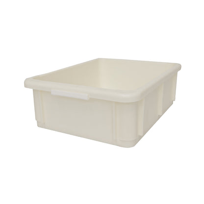 Stacking container made of polypropylene, capacity 10 l, external dimensions LxWxH 400 x 300 x 125 mm, natural.