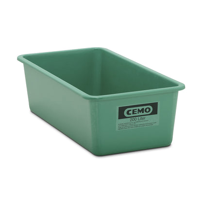 Large GRP container, capacity 200 l, LxWxH 1218 x 620 x 358 mm, green.