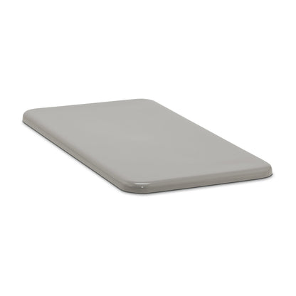Flat lid, LxWxH 1230 x 640 x 40 mm, grey.