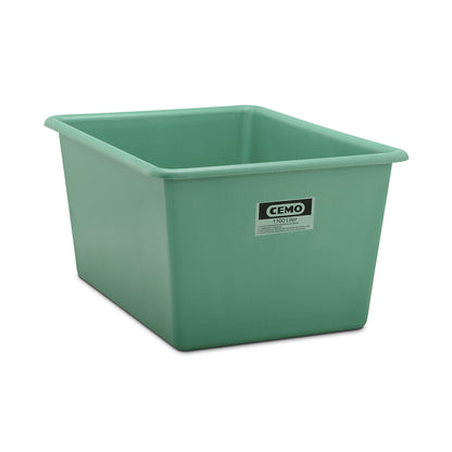 Large GRP container, capacity 1100 l, LxWxH 1620 x 1190 x 800 mm, green.