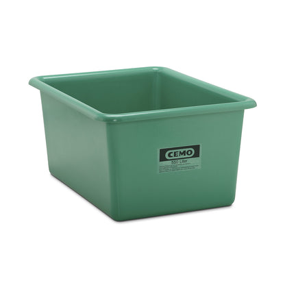Large GRP container, capacity 550 l, LxWxH 1320 x 970 x 620 mm, green.