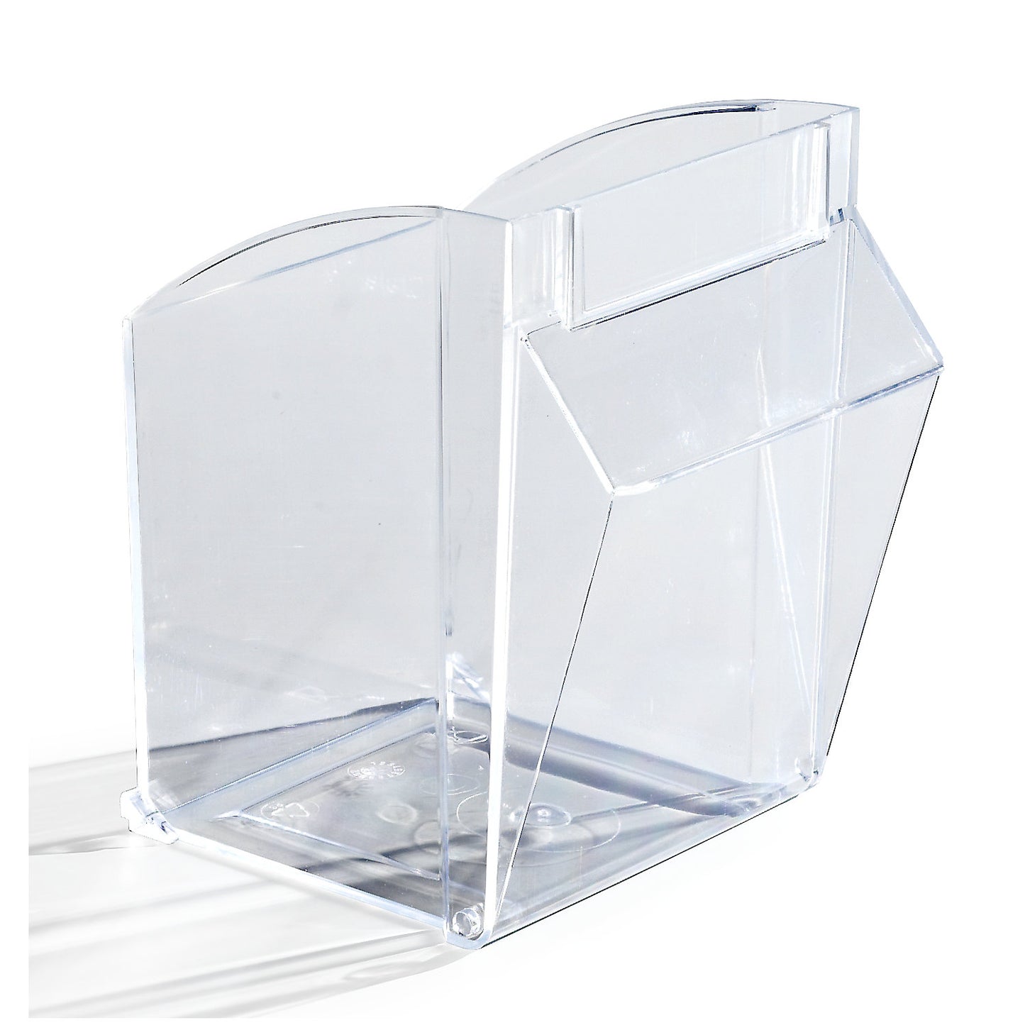 Visual storage container system, housing HxWxD 164 x 600 x 133 mm, 5 bins, sand beige.