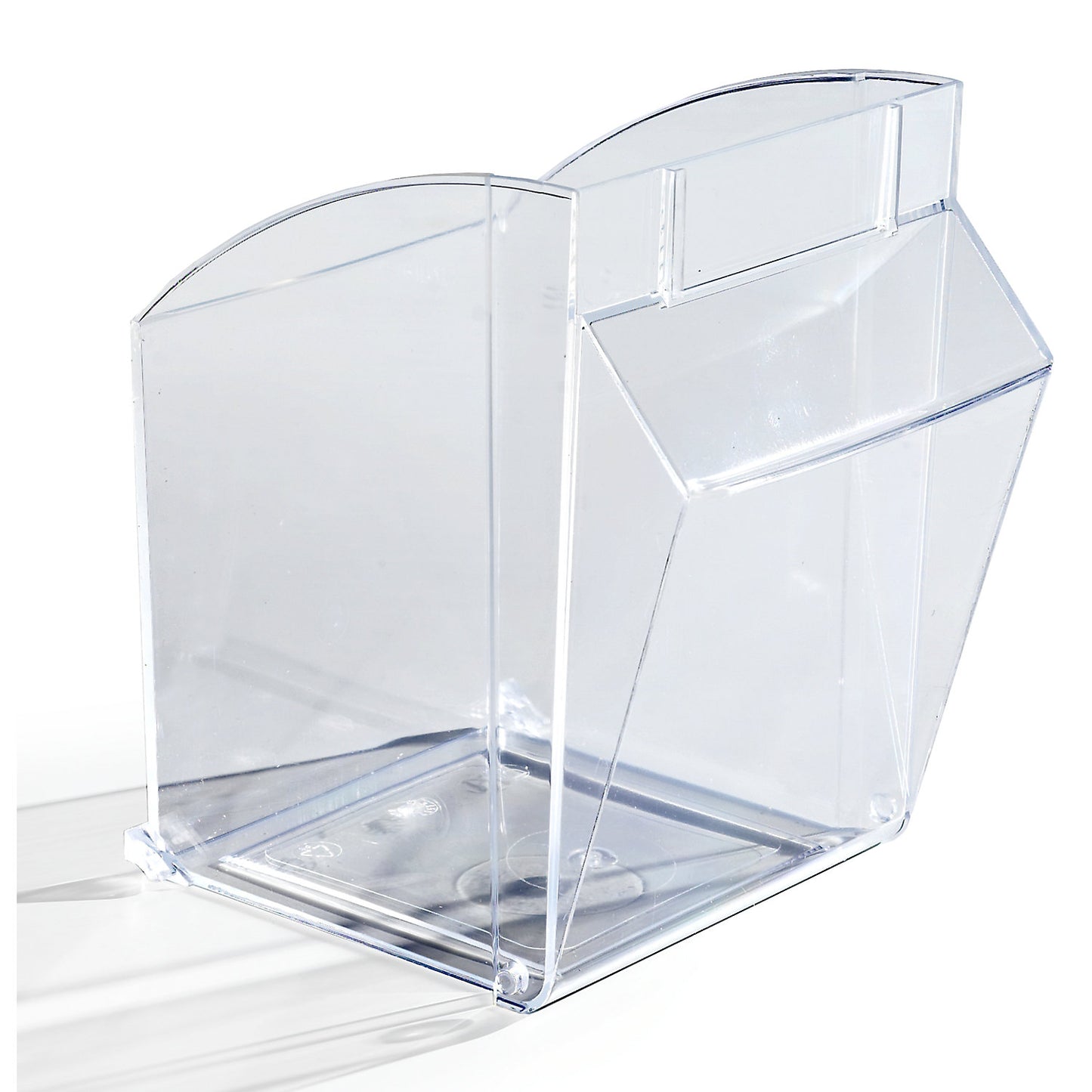 Visual storage container system, housing HxWxD 207 x 600 x 168 mm, 4 bins, sand beige.