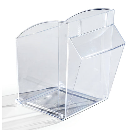 Visual storage container system, housing HxWxD 207 x 600 x 168 mm, 4 bins, sand beige.