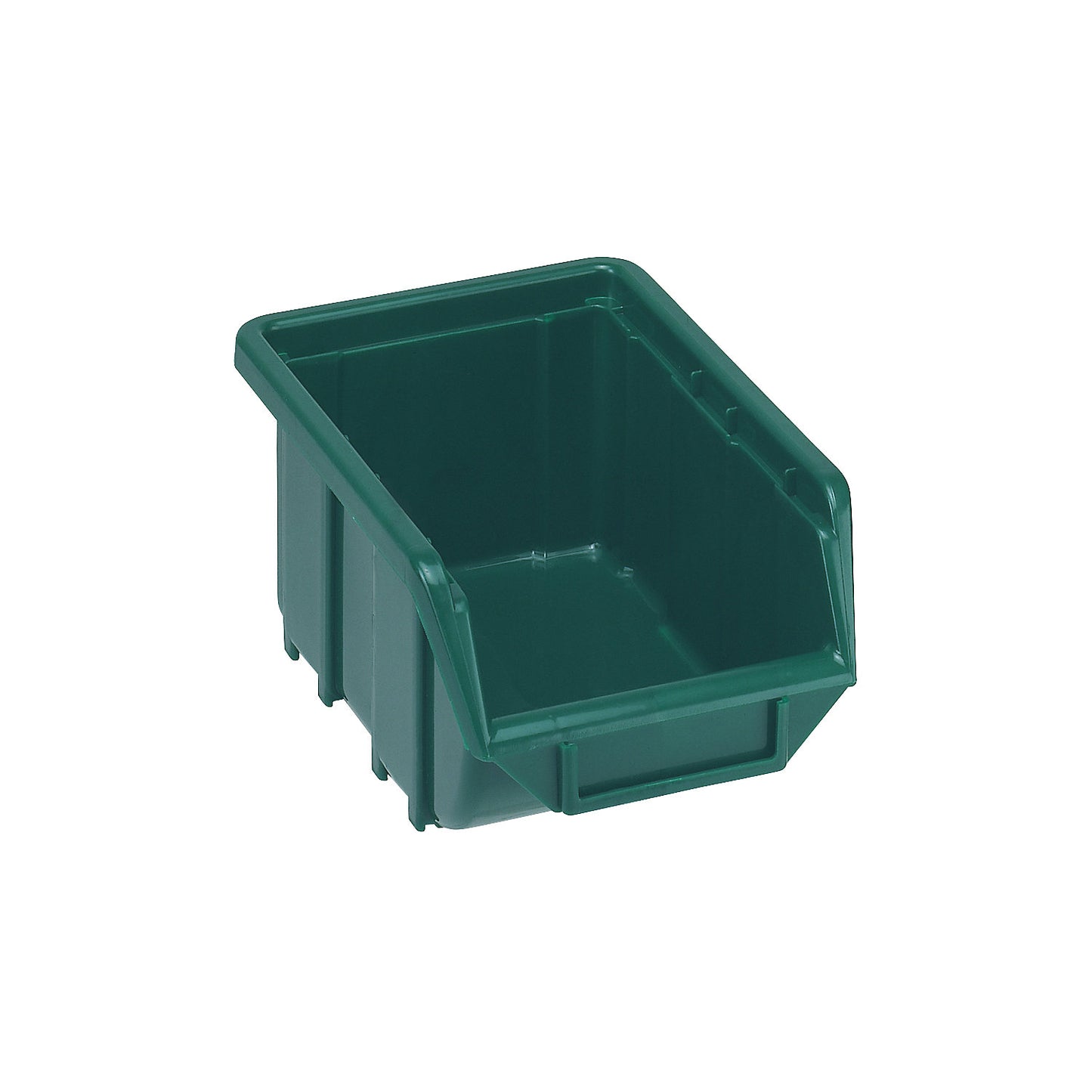 Open fronted storage bin made of polypropylene, LxWxH 168 x 111 x 76 mm, pack of 60, green, pack of 60.