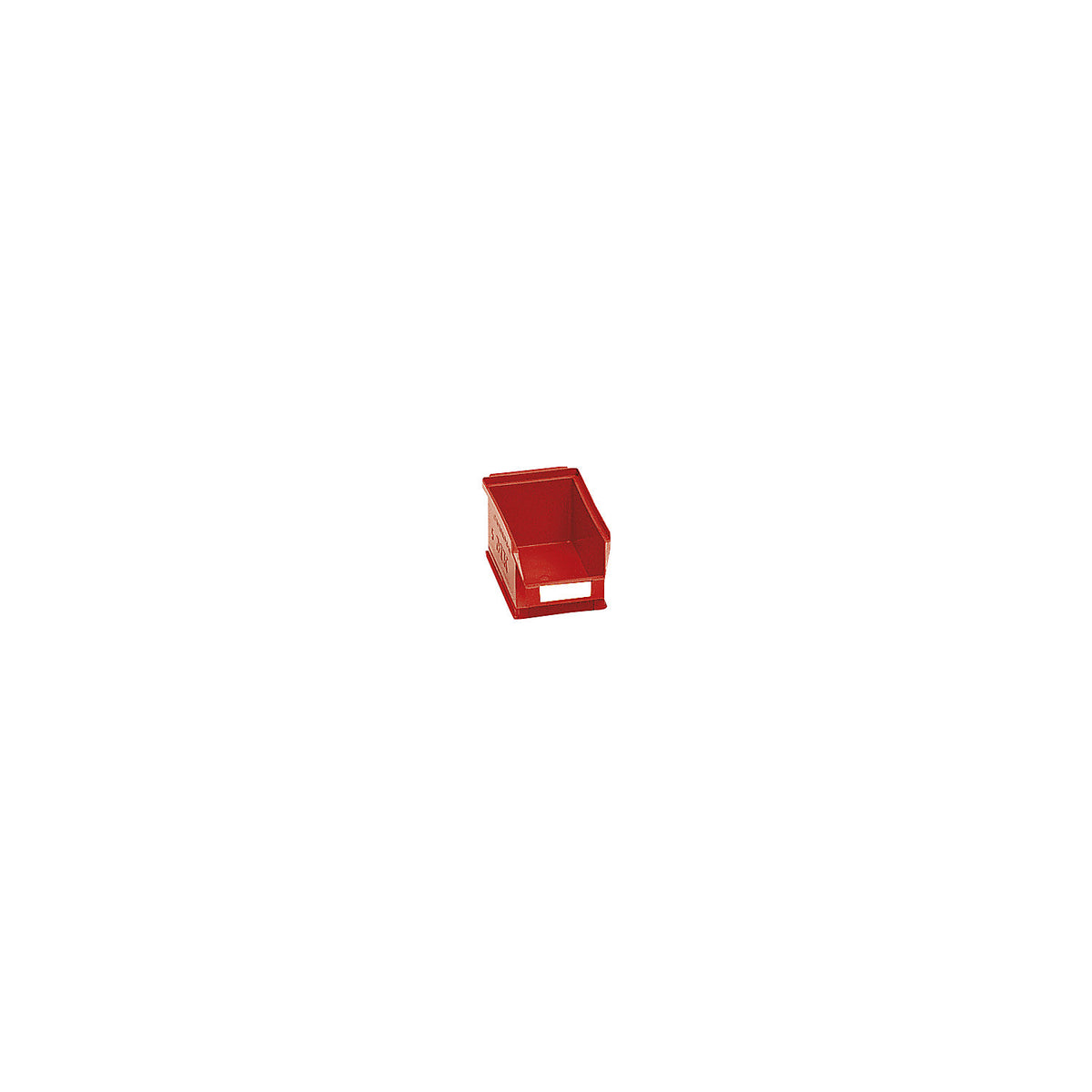 Open fronted storage bin made of polyethylene, LxWxH 170 x 100 x 73 mm, red, pack of 25.