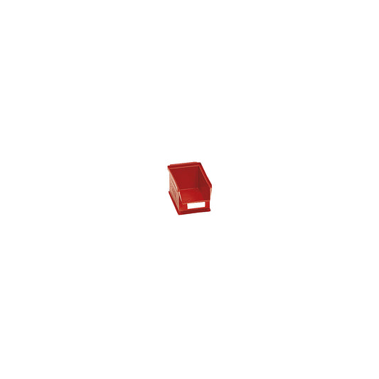 Open fronted storage bin made of polyethylene, LxWxH 170 x 100 x 73 mm, red, pack of 25.