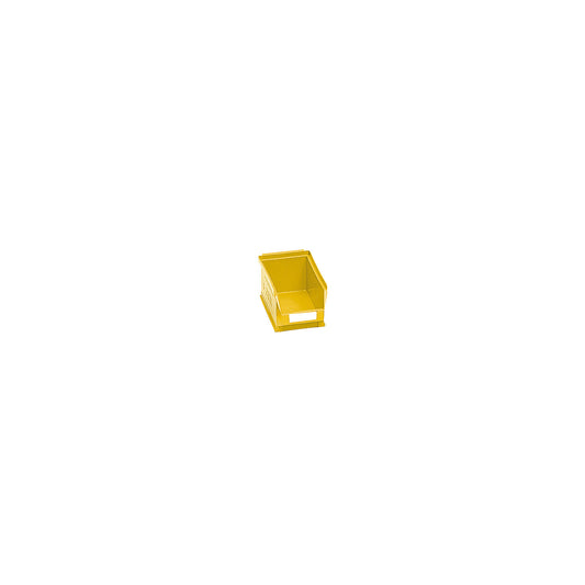 Open fronted storage bin made of polyethylene, LxWxH 170 x 100 x 73 mm, yellow, pack of 25.