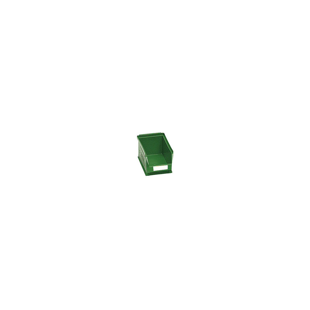 Open fronted storage bin made of polyethylene, LxWxH 170 x 100 x 73 mm, green, pack of 25.
