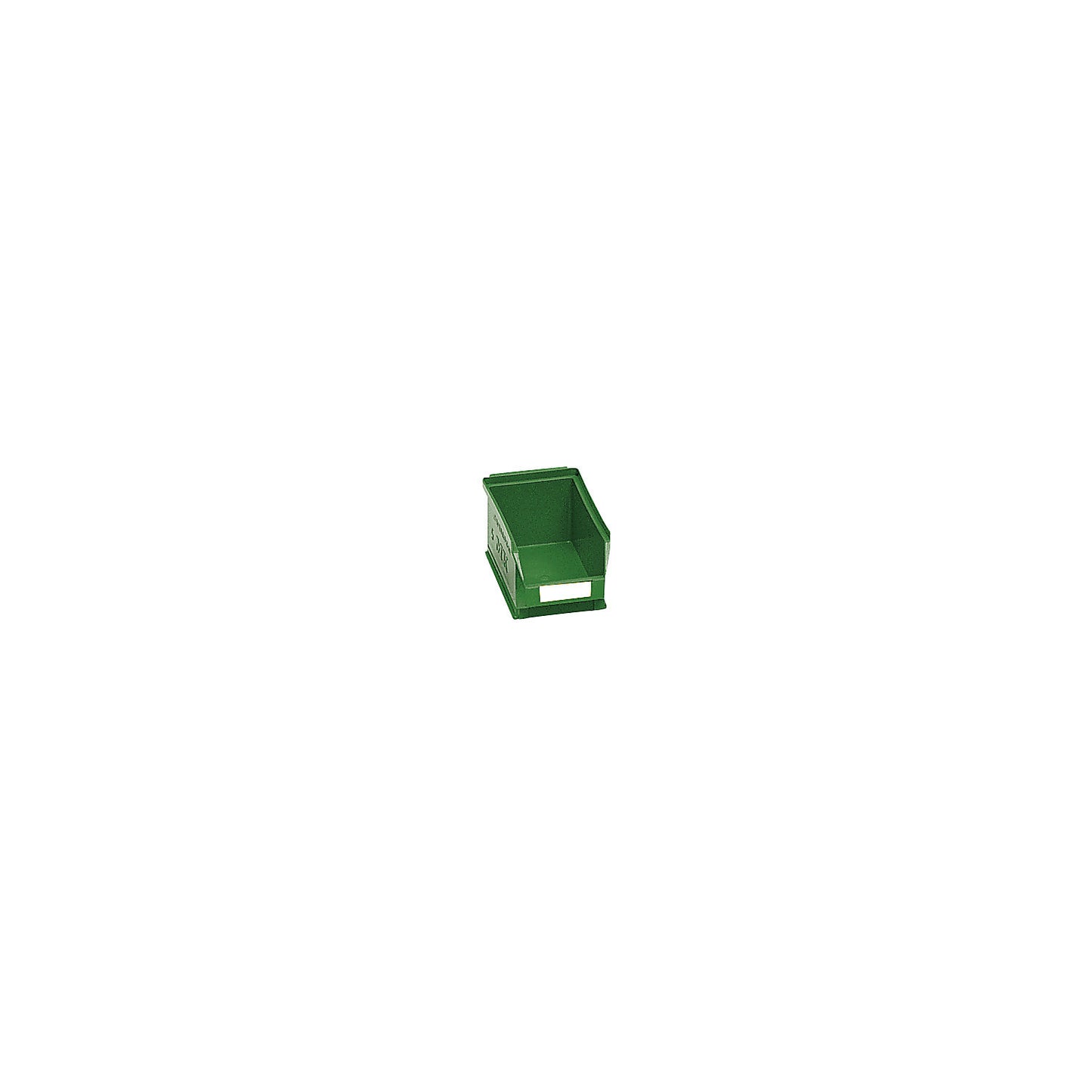 Open fronted storage bin made of polyethylene, LxWxH 170 x 100 x 73 mm, green, pack of 25.