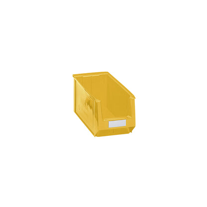 Open fronted storage bin made of polyethylene, LxWxH 350 x 210 x 200 mm, yellow, pack of 10.